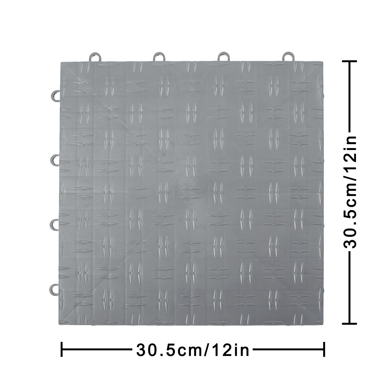 VEVOR Garage Tiles Interlocking Garage Flooring Tiles 12x12" 50 Pack