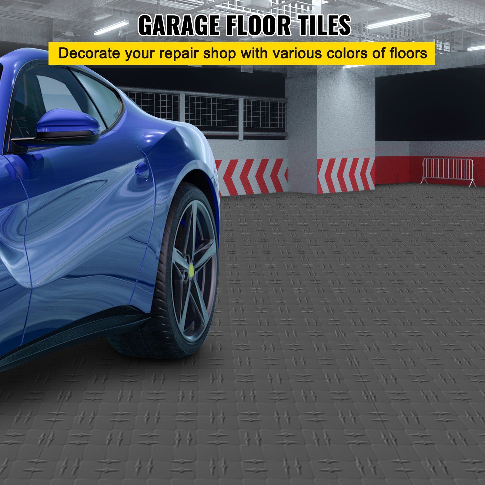 VEVOR VEVOR Garage Tiles Interlocking Garage Flooring Tiles 12"x12" 25