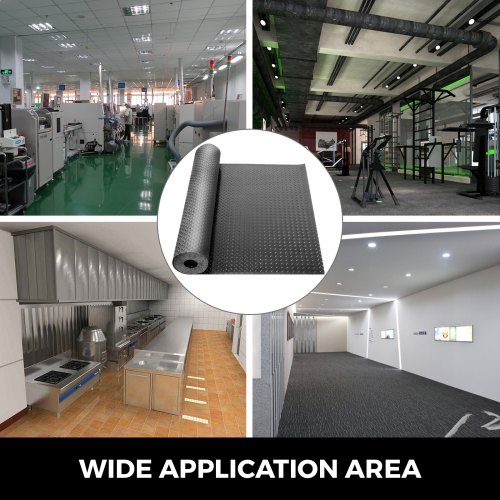 2 Rolls 17x3.6ft Garage Floor Mat Anti-Slip Floor Protector Covering ...