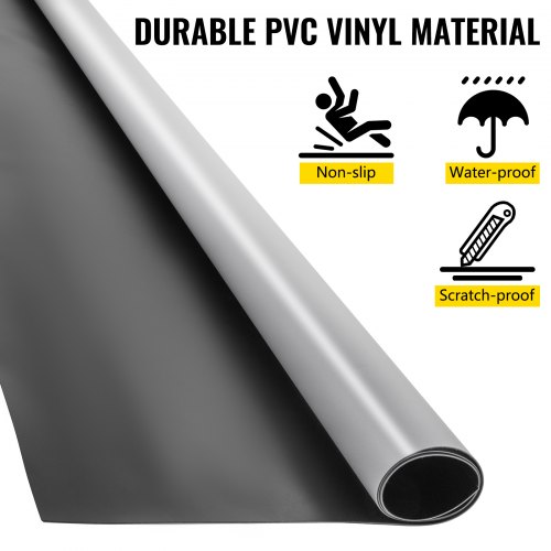 VEVOR Dance Floor Roll Portable, 6.6x15.7ft Practice Dance Floor,1.5mm Thickness PVC Dance