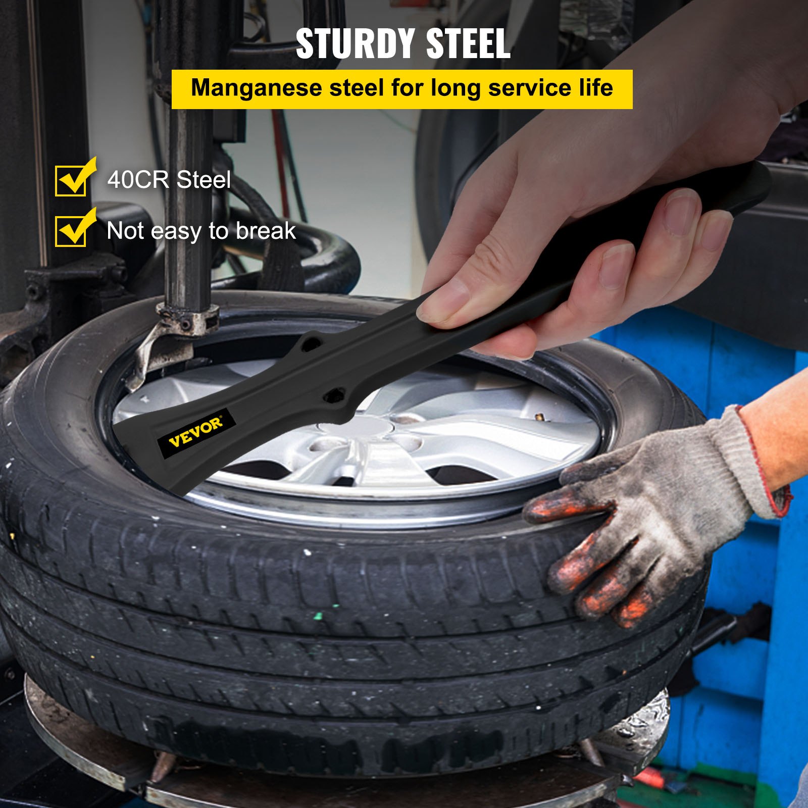 VEVOR Tire Changing Tool, 11 Inch Tire Iron Set, 2pcs Motorcycle Tire