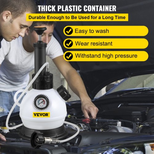VEVOR 2L Brake Fluid Pressure Bleeder, Brake Fluid Replacement Tool Set