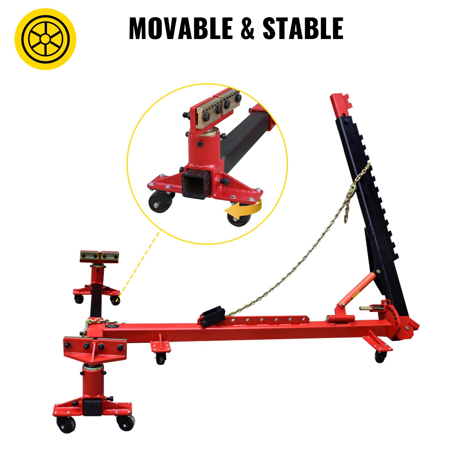 VEVOR Auto Body Frame Straightener 10 Ton PSI Air Pump Frame Puller