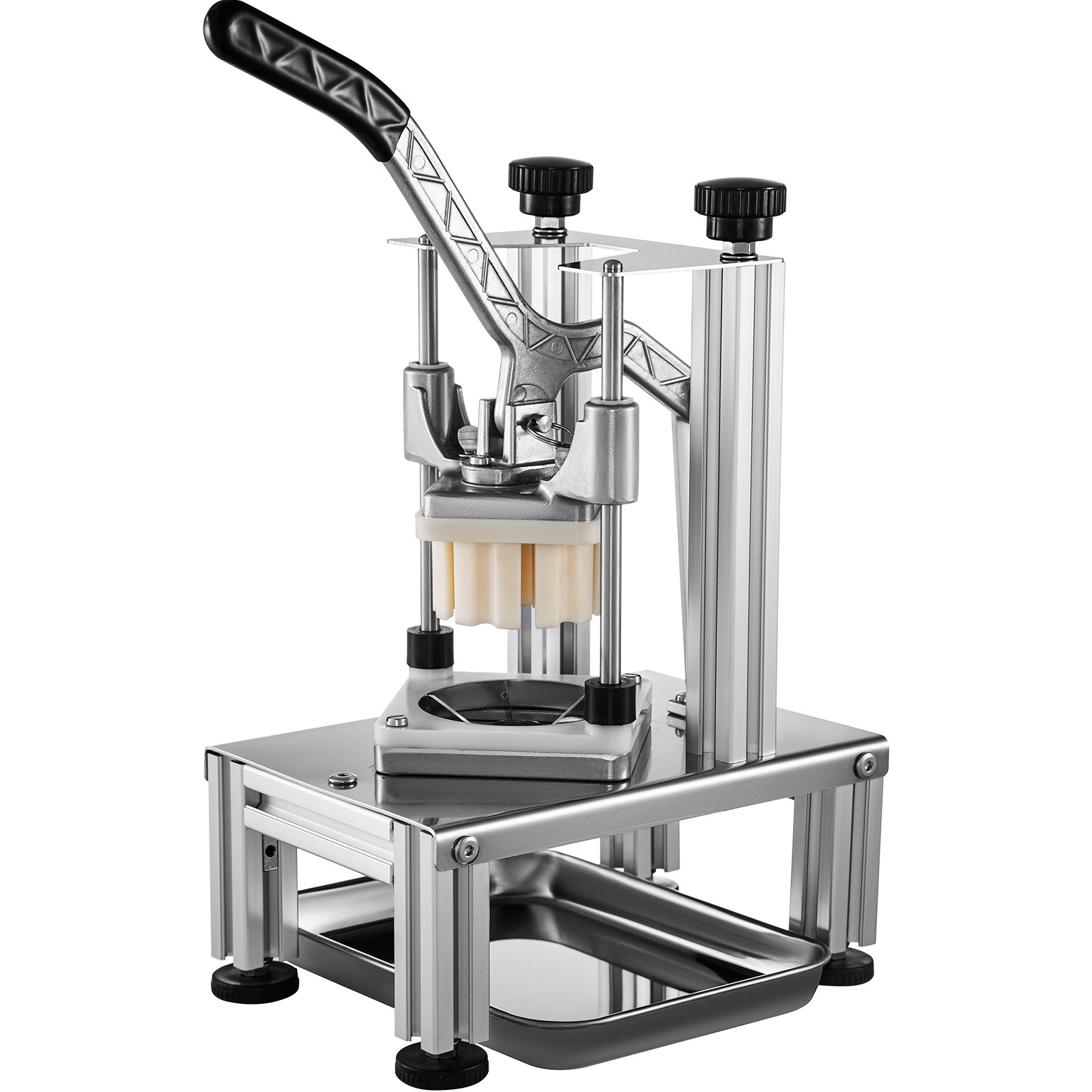 VEVOR Commercial French Fry Cutter with 4 Replacement Blades, 1/4" and