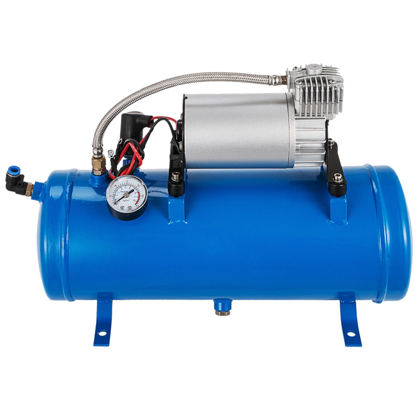 VEVOR 12V Train Horn Air Compressor with Tank 150PSI Air Car Compressor