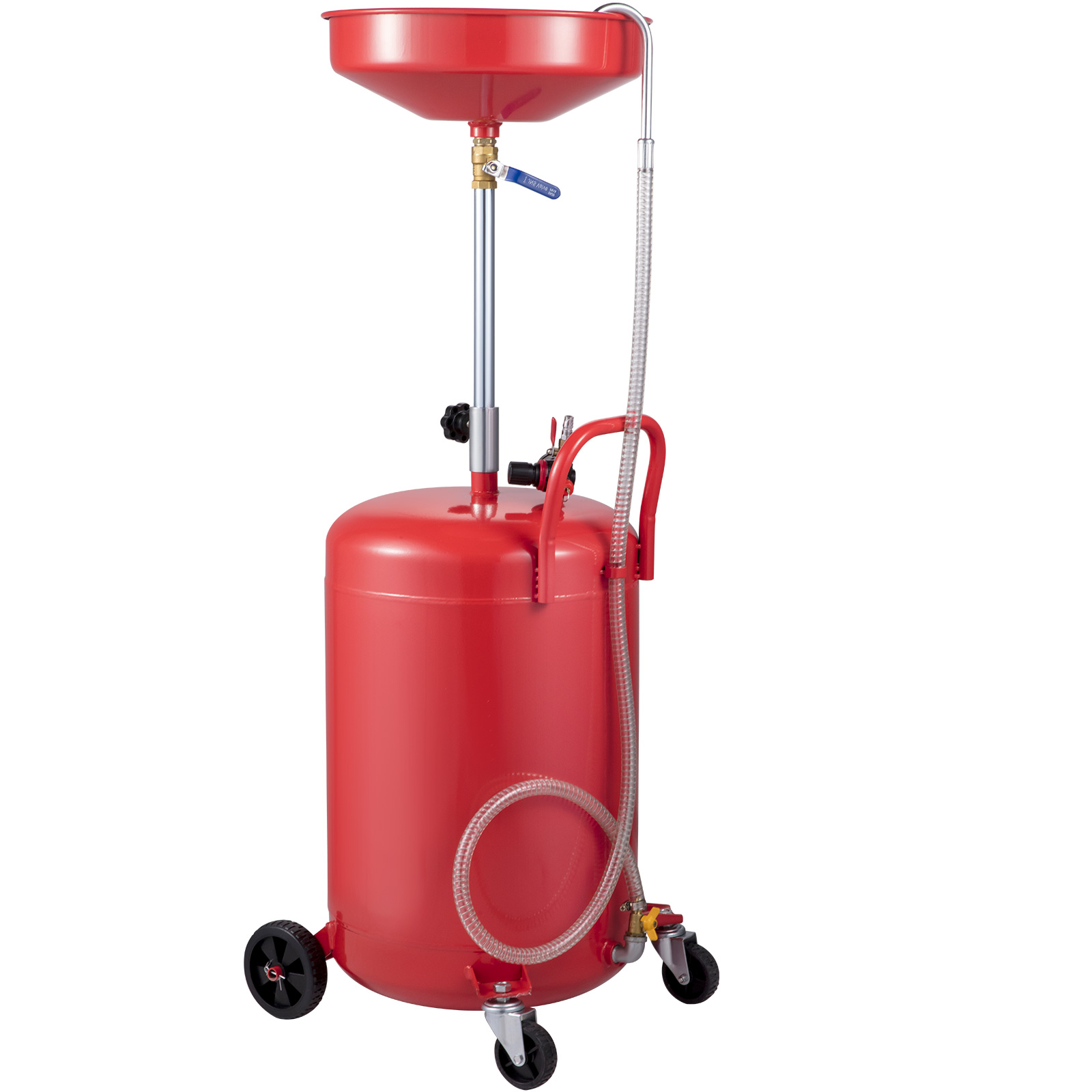 VEVOR Waste Oil Drain Tank 20 Gallon Portable Oil Drain Air Operated 