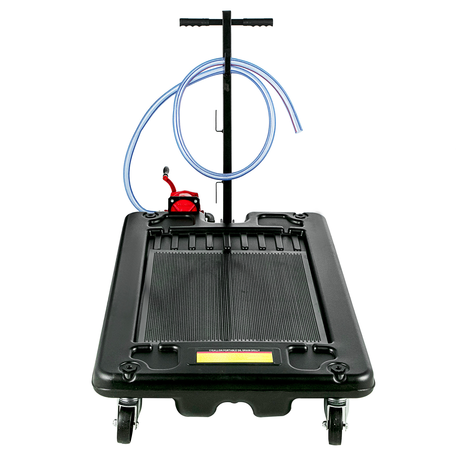 Low Profile Oil Drain Pan Portable 17 Gallon For Truck Car With Pump 8