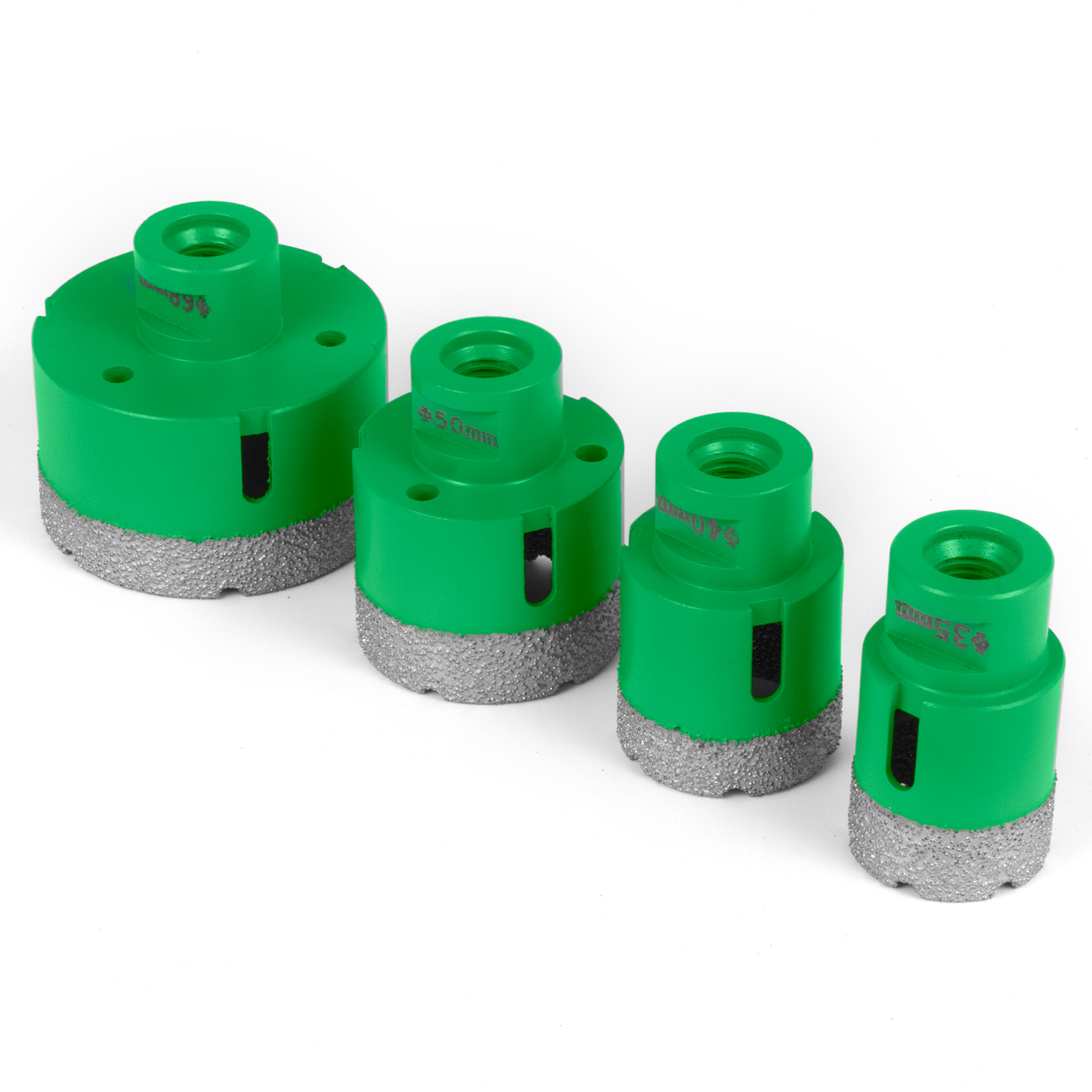 4 PCS Diamond Hole Saw Set Drill Core Bits M14 35/40/50/68mm VEVOR US