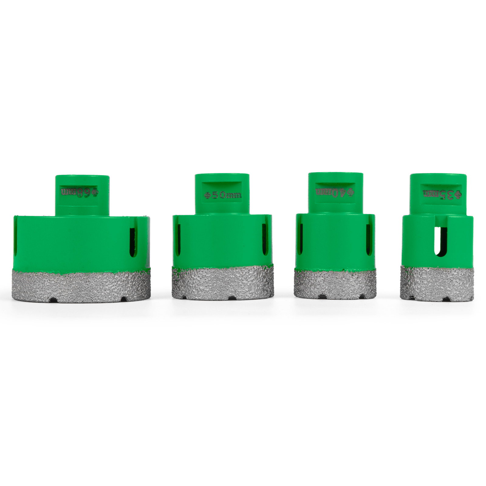 4 PCS Diamond Hole Saw Set Drill Core Bits M14 35/40/50/68mm VEVOR US