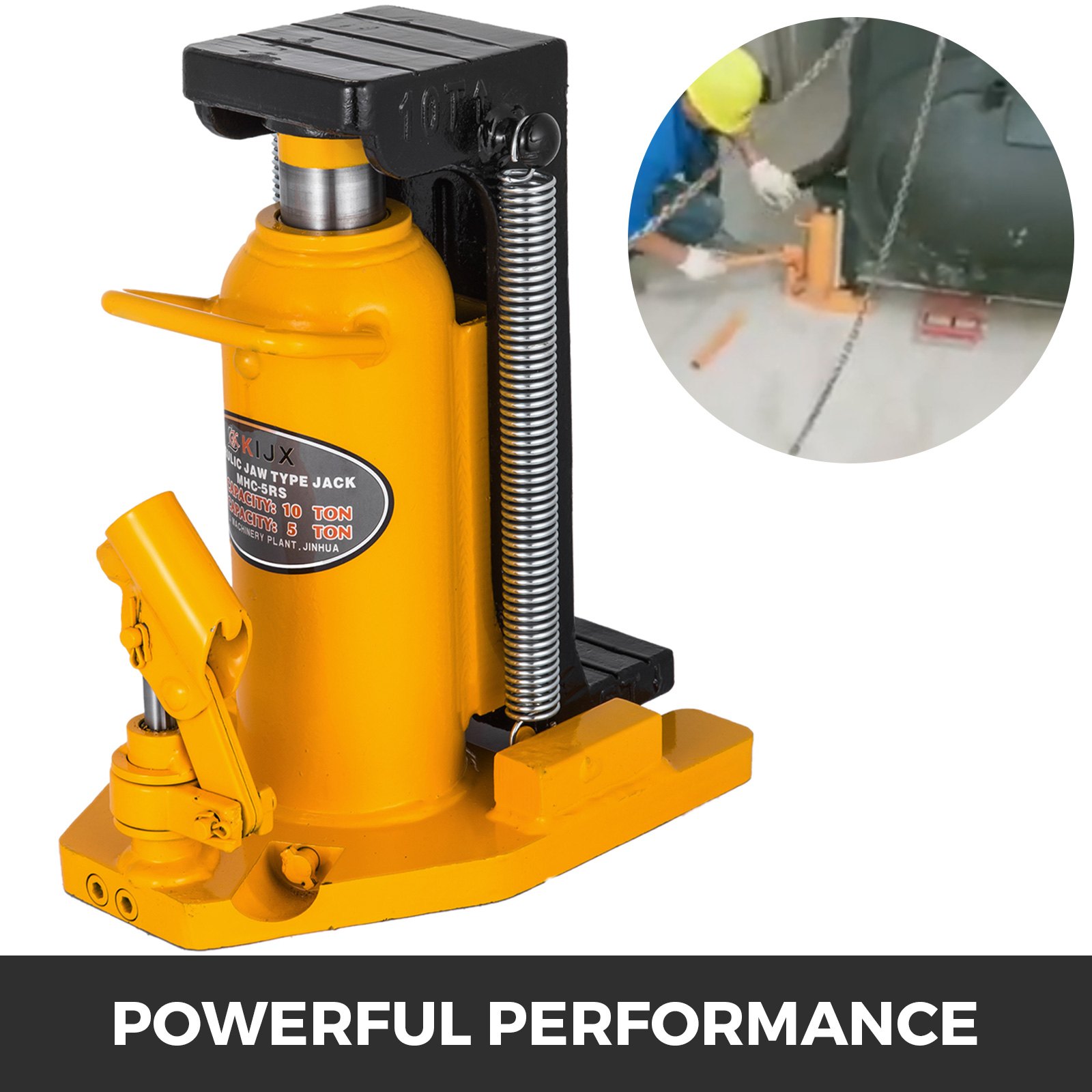Toe Jack Hydraulic Toe Jack 20 Ton Manual 44092lb Heavy Duty Auto Truck