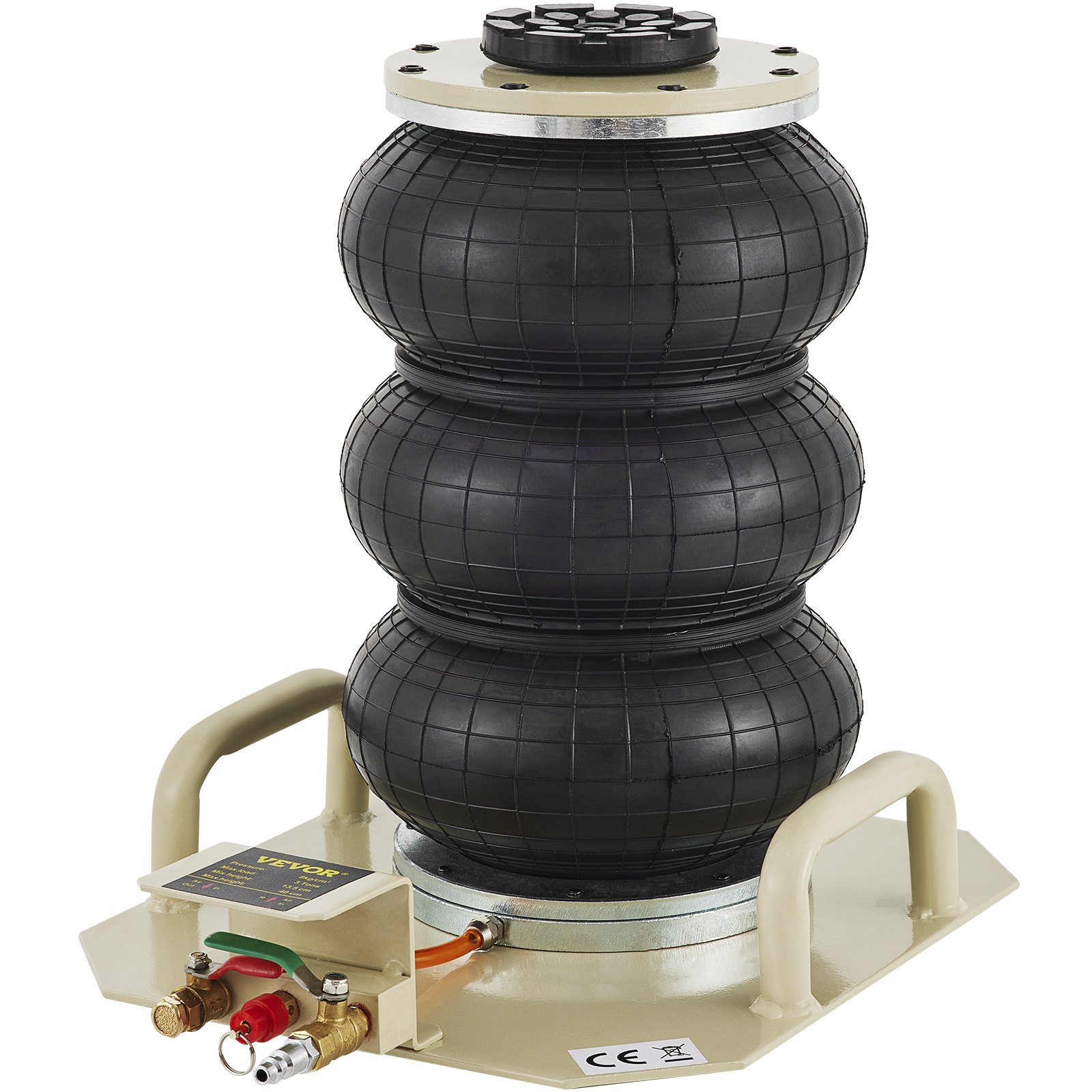 VEVOR Air Jack, 3 Ton Double Bag Air Jack, Air Bag Jack Lift Up to 15.75 Inch, 35s Fast Lifting