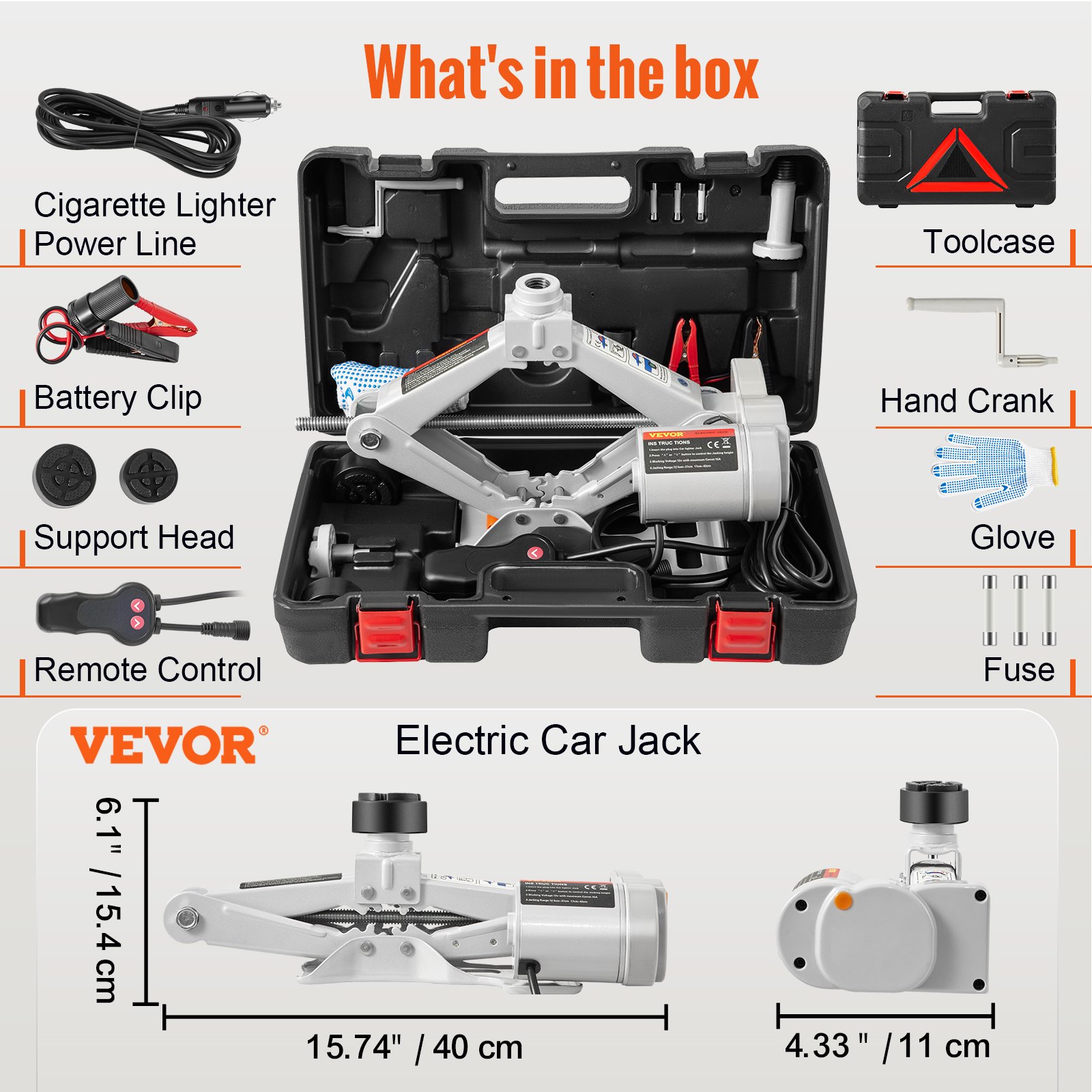 Vevor Vevor Electric Car Jack Floor Jack 3 Ton Electric Scissor Jack Car Repair Tool Vevor Eu 9745