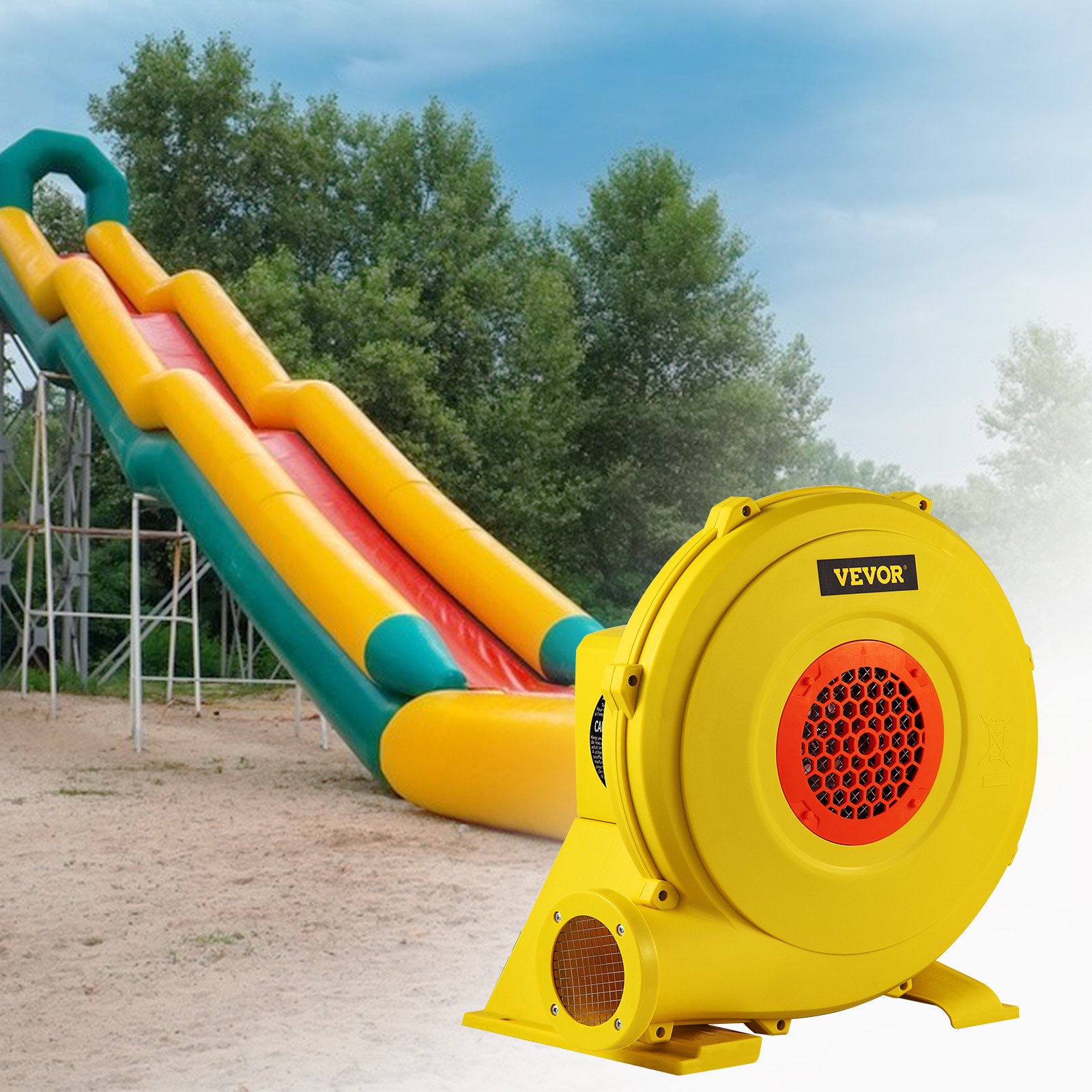 VEVOR Air Blower, 750W 1HP Inflatable Blower, Portable and Powerful