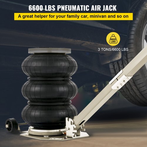Vevor Triple Air Bag Jack Pneumatic Jack 6600lbs Quick Lift 3t Heavy