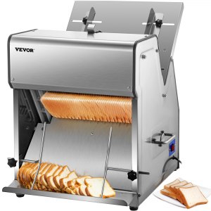 VEVOR Commercial Toast Bread Slicer, 12mm Thickness Electric Bread ...