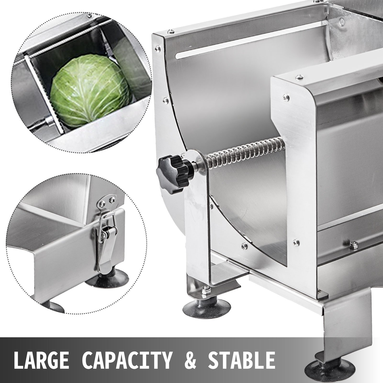 VEVOR Commercial Vegetable Slicer, 0.212mm Adjustable Thickness Manual
