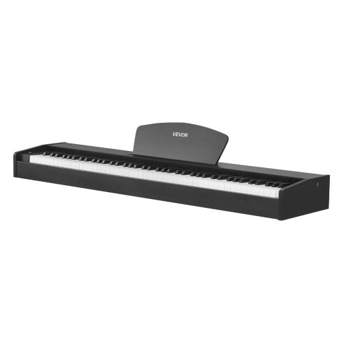 Digitalpiano, 88 tangenter fullt vägda, svart, elektriskt tangentbord