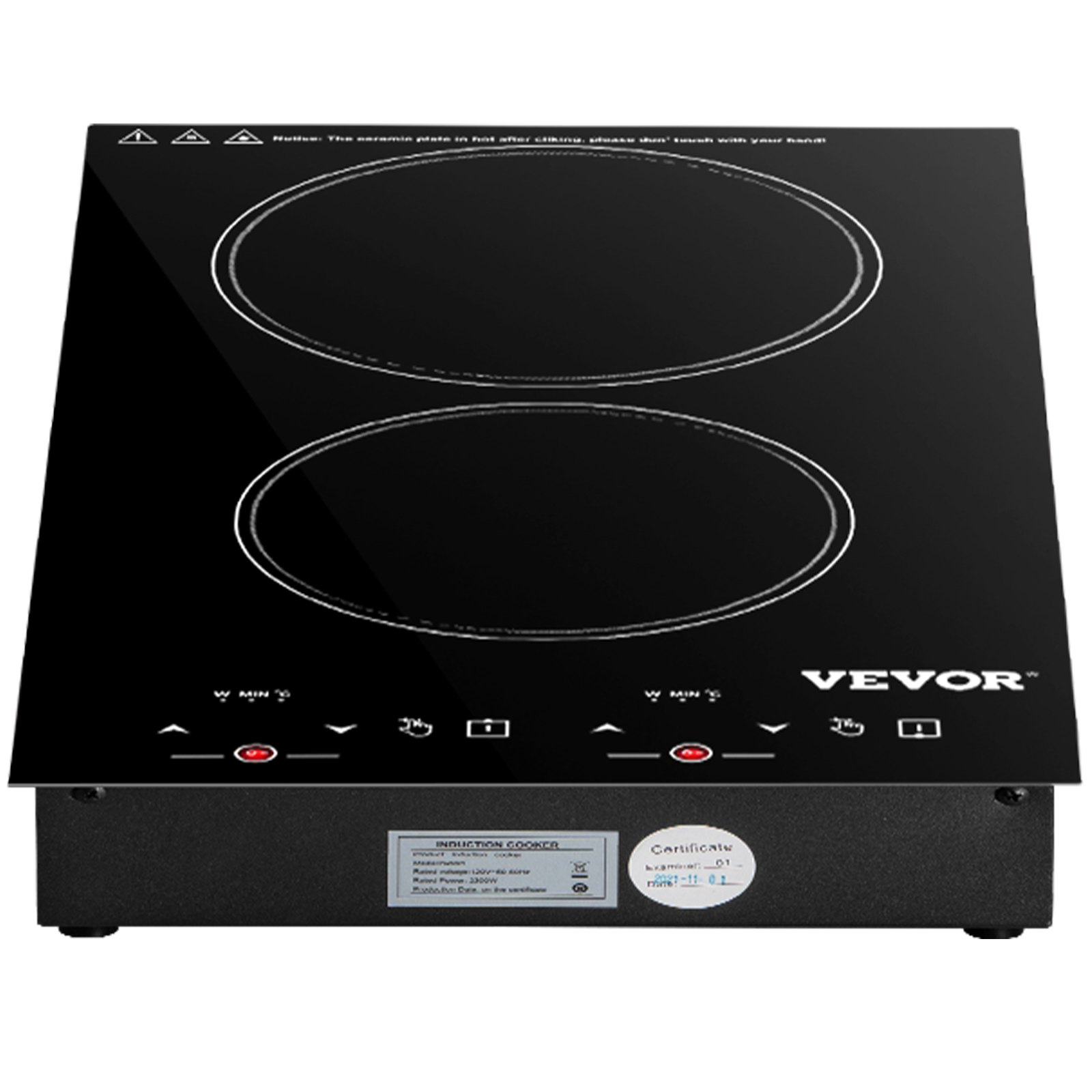 Vevor Built In Induction Electric Stove Top 12 Inch 2 Burners Electric