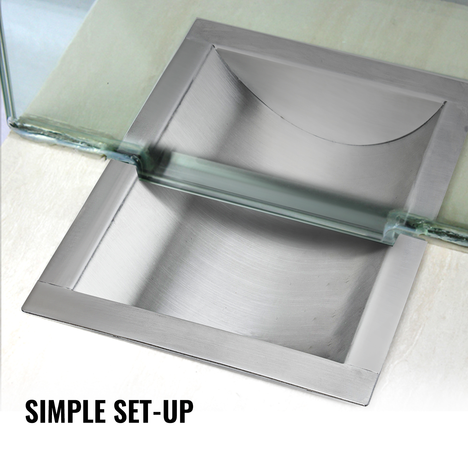 Cash Window Dropin Deal Tray 16 (l) X10 (w) 304 Brushed Finish