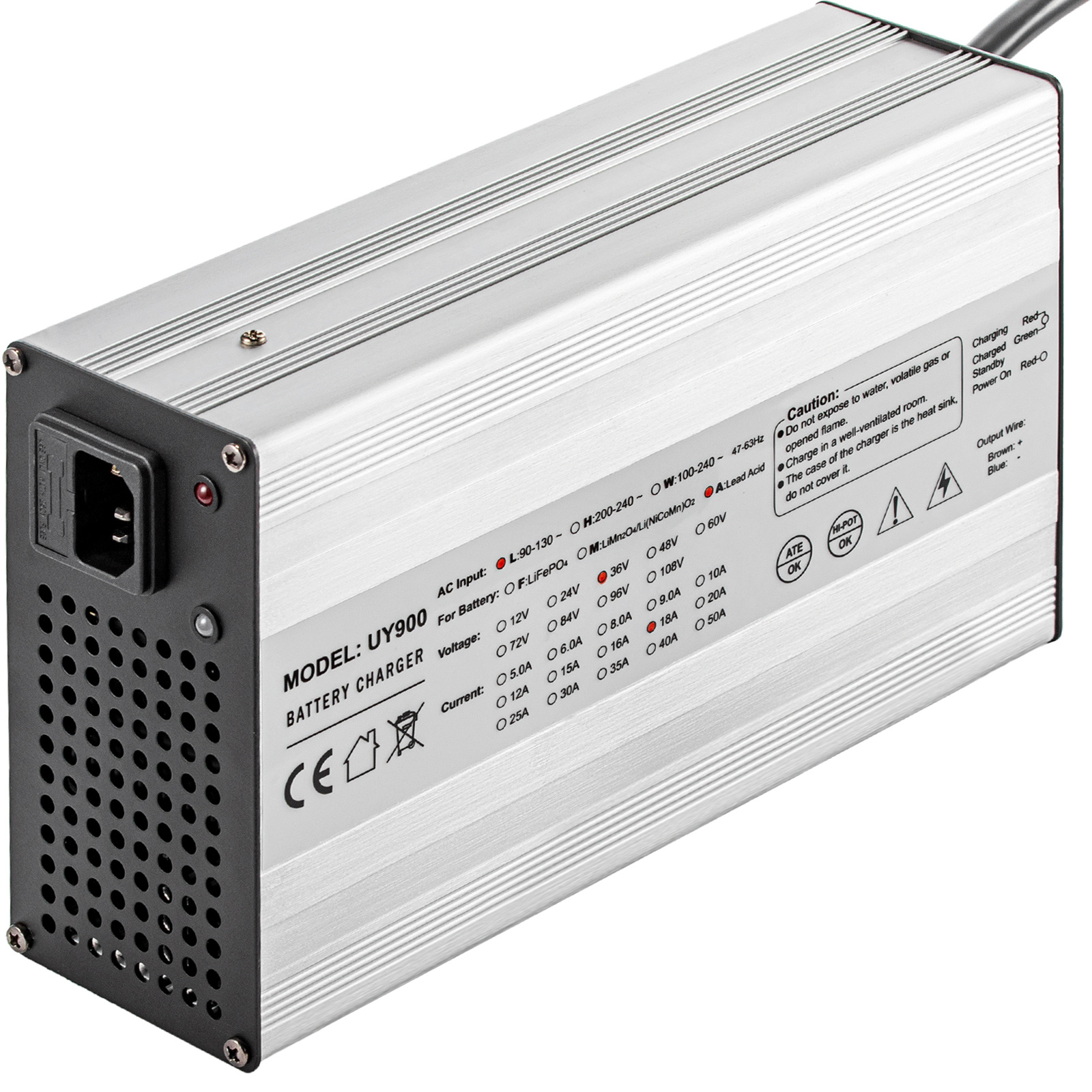 VEVOR 48 Volt 15 Amp Golf Cart Battery Charger with G29 Drive/LED Club