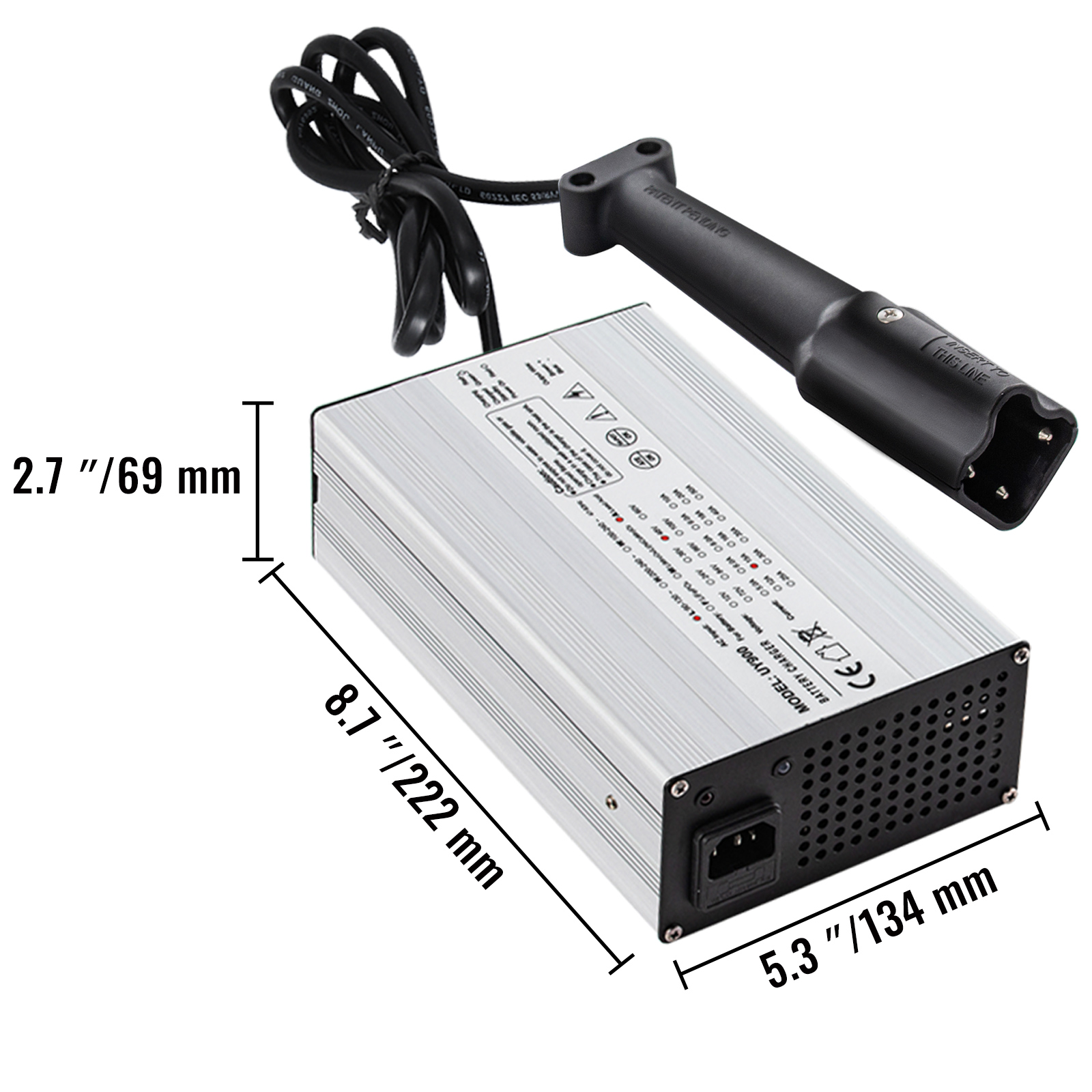 VEVOR 48 Volt 15 Amp Golf Cart Battery Charger with G29 Drive/LED Club