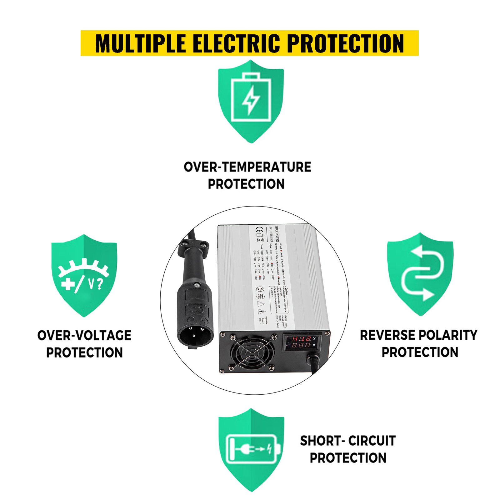 VEVOR Golf Cart Battery Charger 48V Club Car Charger 15A Golf Cart