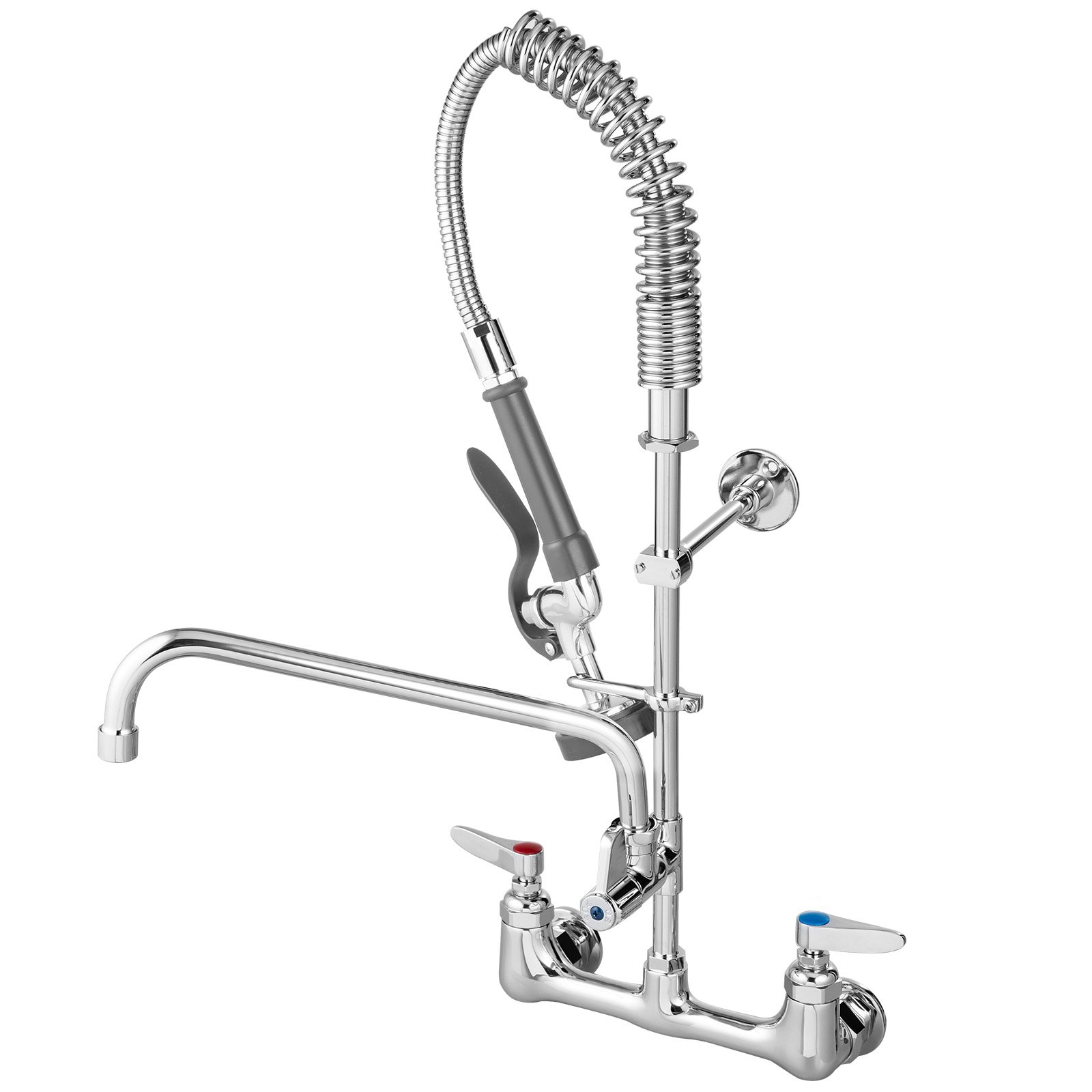 VEVOR Commercial Faucet with Pre-Rinse Sprayer, 8