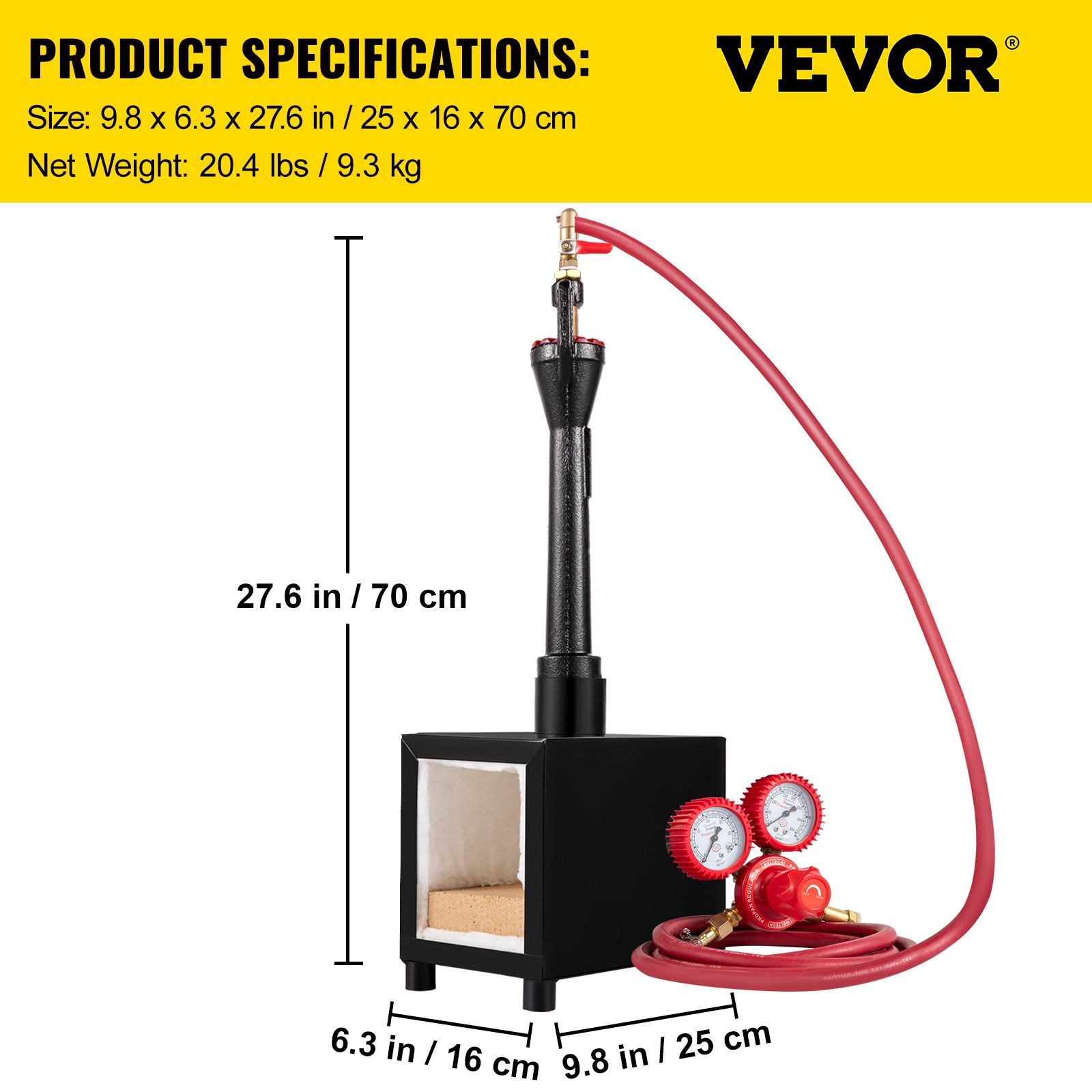 VEVOR Propane Knife Blacksmithing with Single Burner