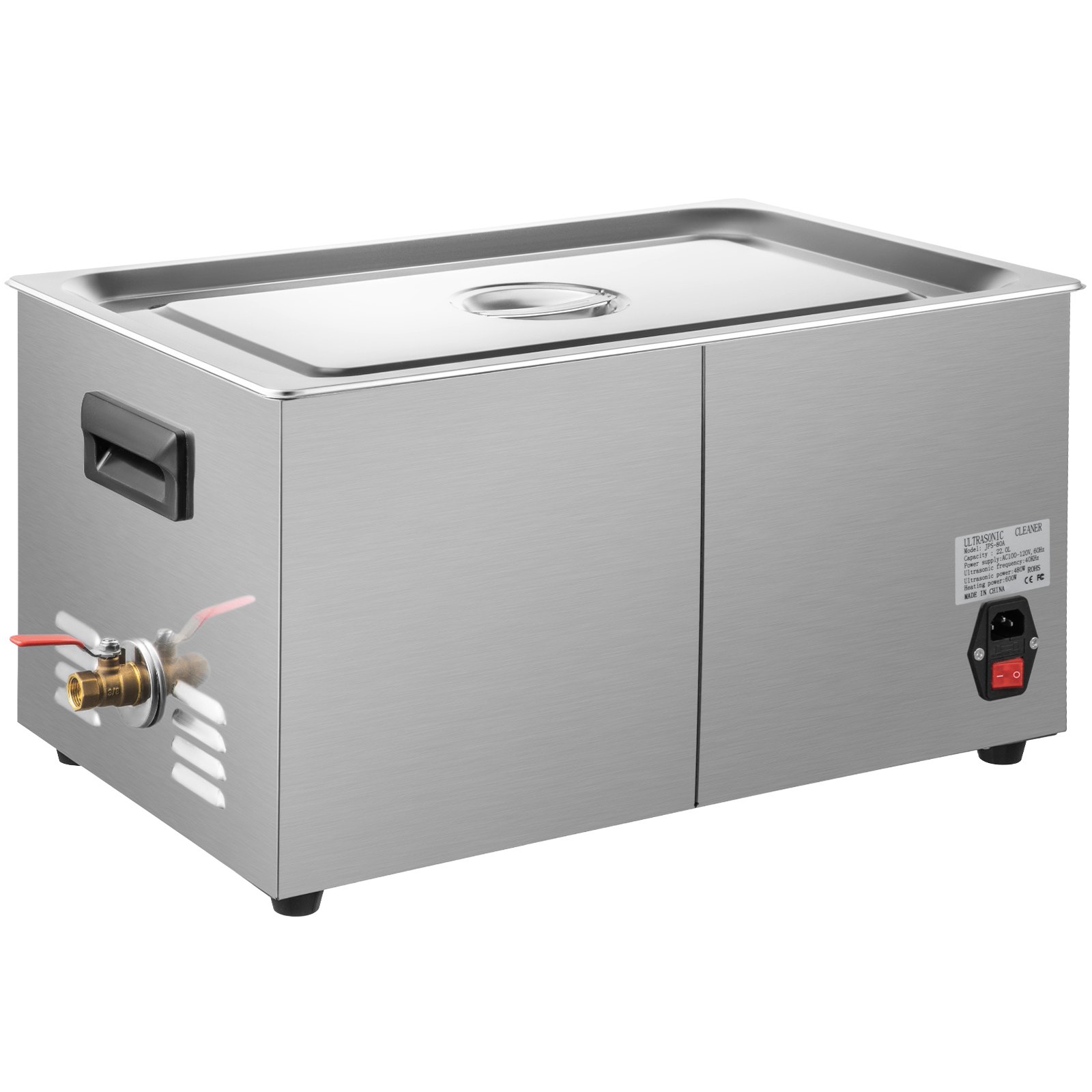 VEVOR Digital Ultrasonic Cleaner 22L Ultrasonic Cleaning Machine 40kHz