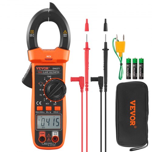 VEVOR Digital Clamp Meter Multimeter True RMS AC DC Volt Amp NCV