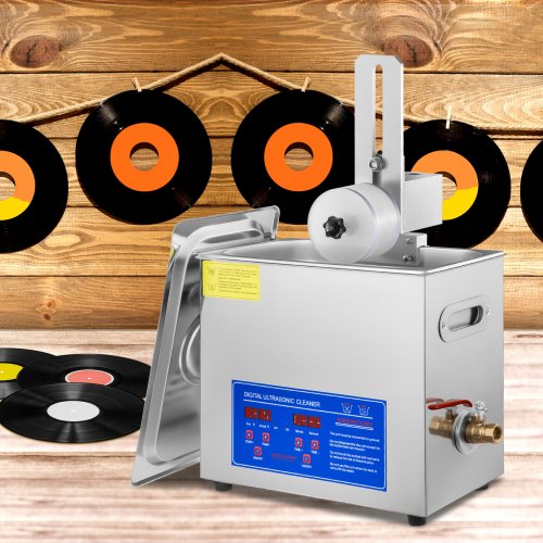 VEVOR Ultrasonic Vinyl Record Cleaner 6L 40kHz Vinyl Ultrasonic