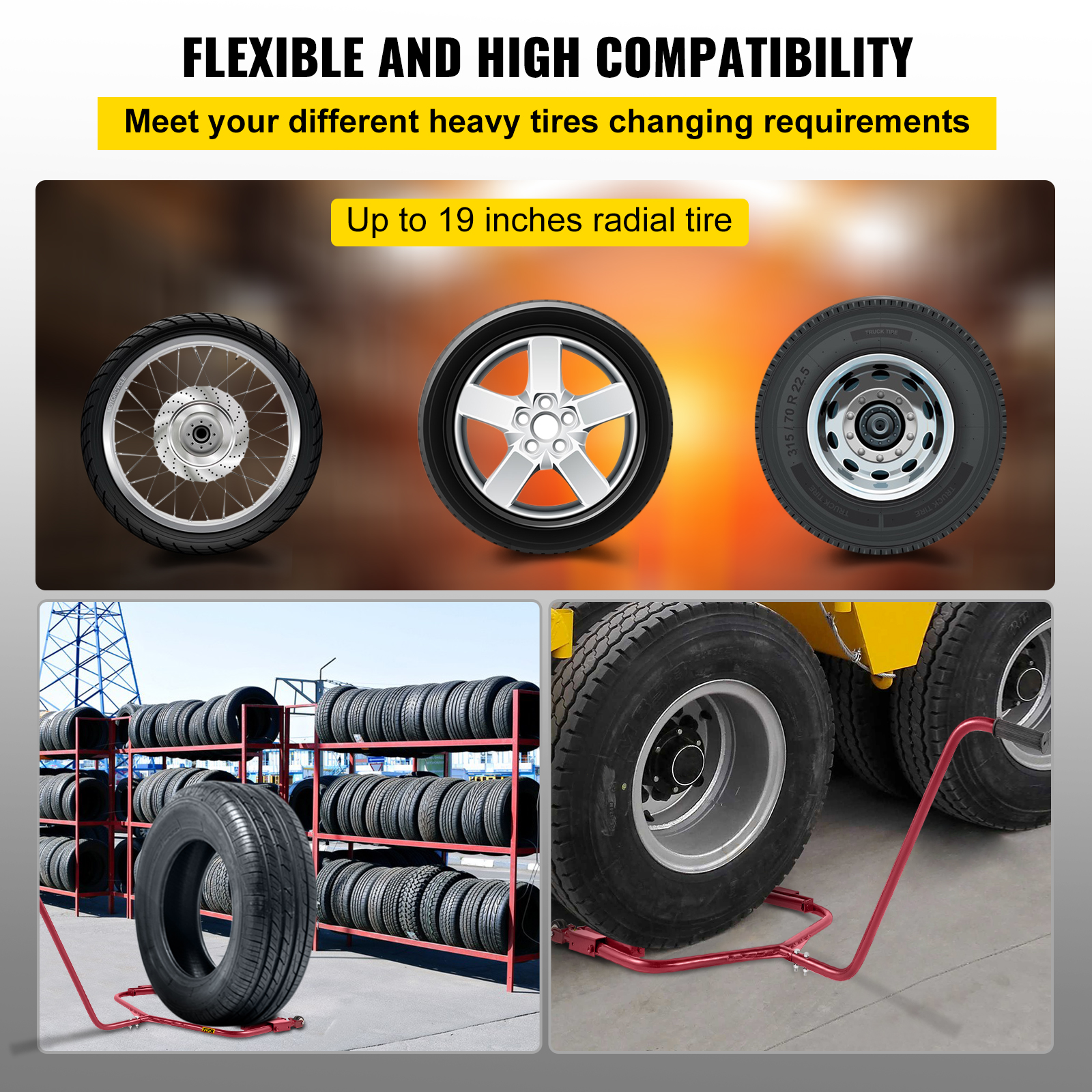 Tire Dolly Wheel Dolly 300 Lbs Capacity Truck Tire Wheel Dolly Heavy