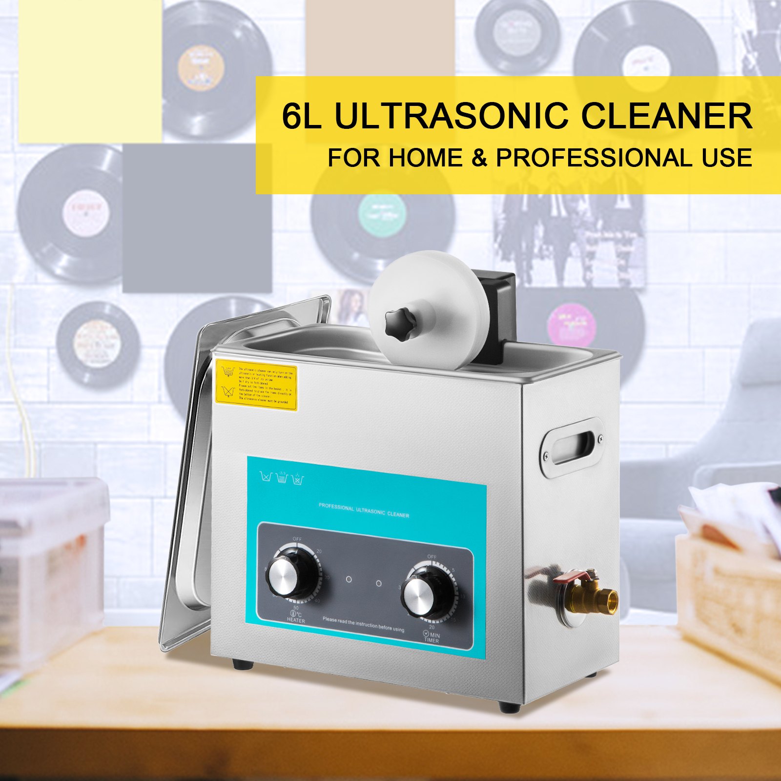 VEVOR VEVOR Ultrasonic Vinyl Record Cleaner Vinyl Ultrasonic Cleaning