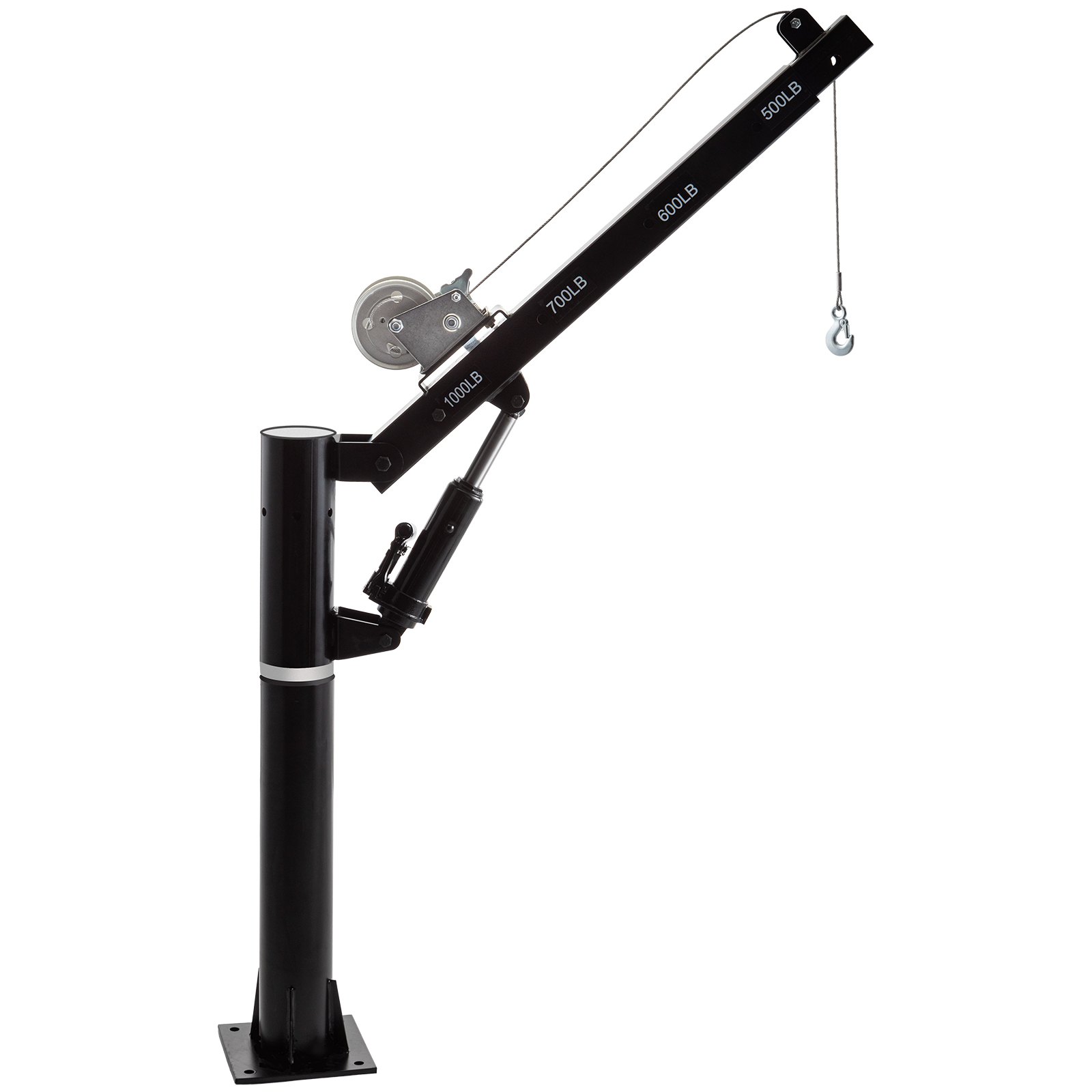 VEVOR VEVOR Davit Crane, 1000lbs Pickup Truck Crane, 360°Swivel Design ...