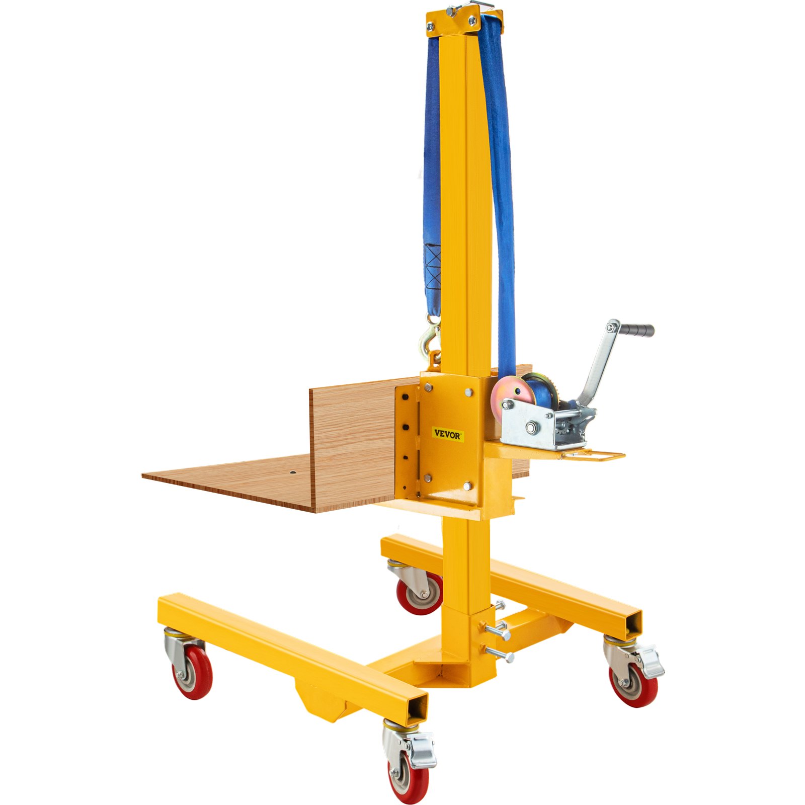 VEVOR Manual Winch Stacker, 9.4" 72" Height Range, 19.7" Length x 15.