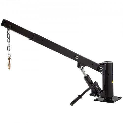 VEVOR Davit Crane 1000lbs Pickup Truck Crane 360°Swivel Design ...