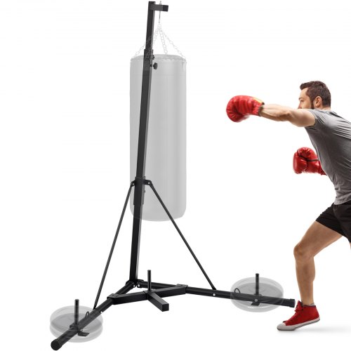 VEVOR Punching Bag Stand Heavy Duty Boxing Punch Bag Stand Folding ...