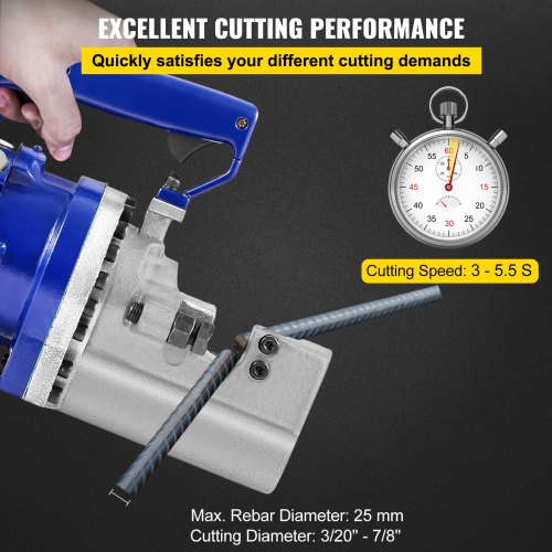 VEVOR Electric Hydraulic Rebar Cutter, 1000W Portable Rebar Cutter