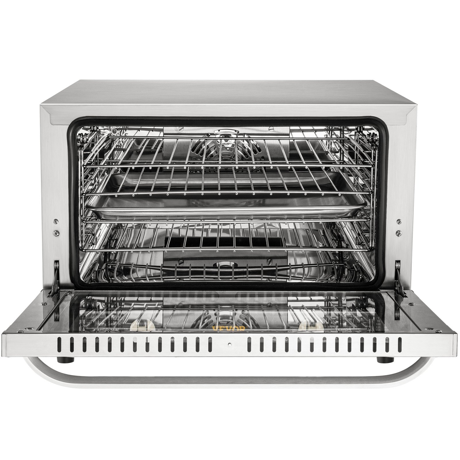 Vevor Commercial Convection Oven 47l43qt Half Size Conventional Oven Countertop 1600w 4 Tier 7657