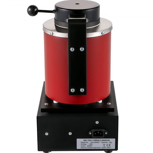 VEVOR 3KG Digital Electric Melting Furnace, 1750W Gold Smelter With Graphite Crucible For Melting Gold Silver Copper