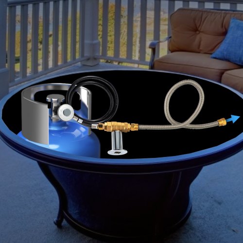 VEVOR Fire Pit Installation Kit, 90K BTU Max Propane Fire Pit Hose Kit