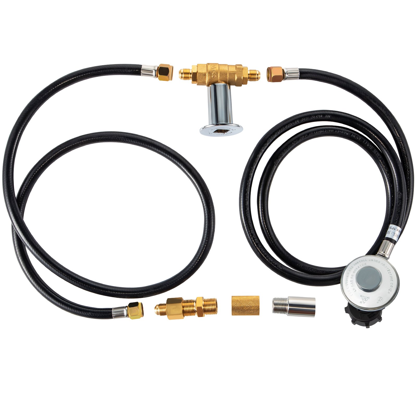VEVOR Fire Pit Installation Kit, 90K BTU Max Propane Fire Pit Hose Kit