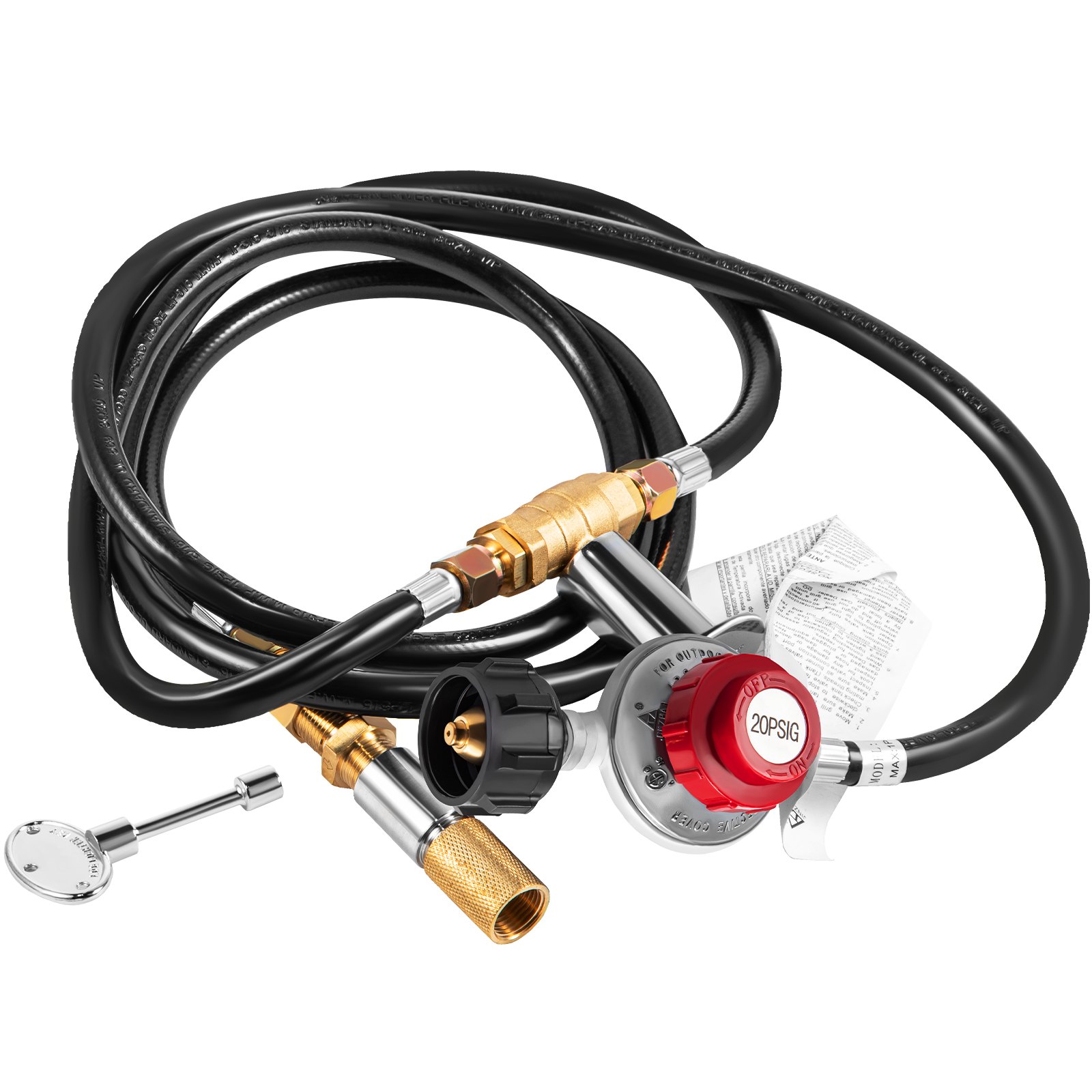 VEVOR Fire Pit Installation Kit, 300K BTU Max Propane Fire Pit Hose Kit ...