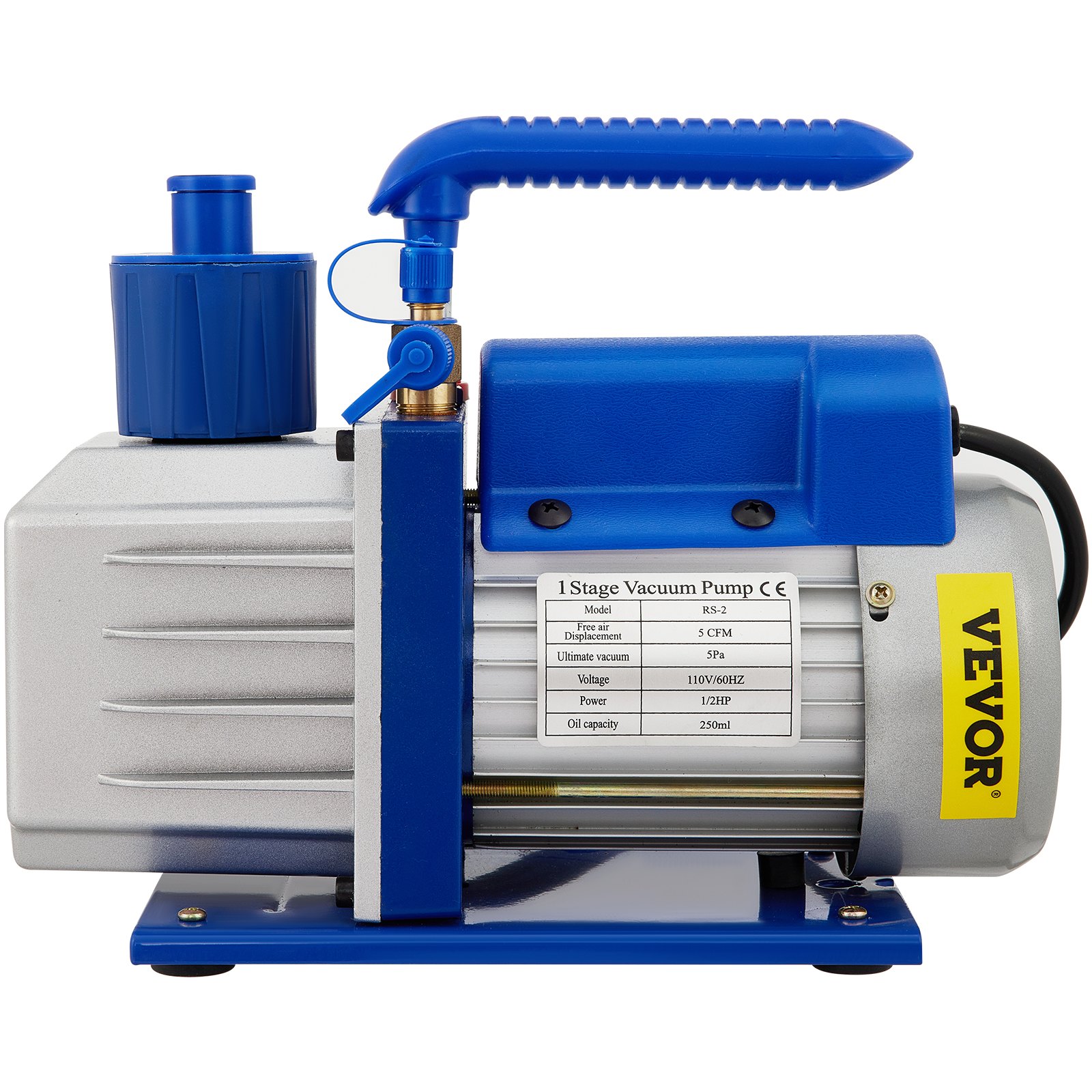 VEVOR Vacuum Chamber with Pump, 5 Gallon Chamber, 5CFM 1/2 HP Single