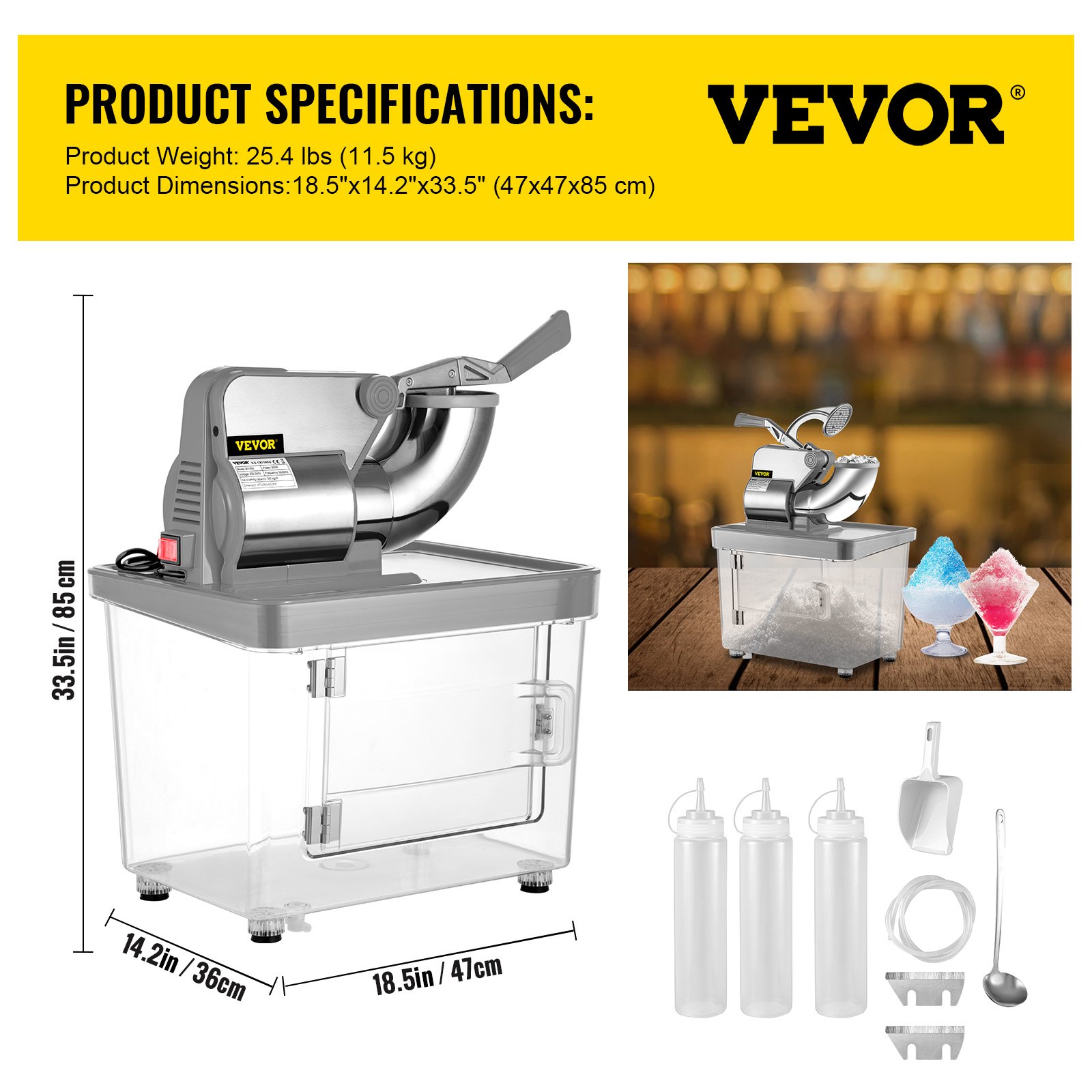 Snow Cone Machine Commercial, Snow Cone Machine 180 kg/H Snow Cone ...