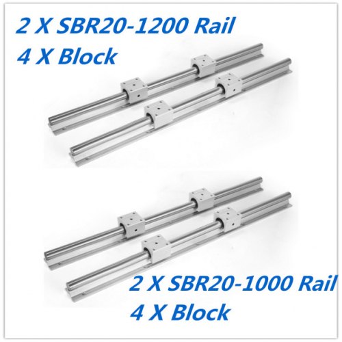 VEVOR Linear Rail 2 Set SBR20-800mm 2 Linear Rail Guide And 4SBR20UU Bearing Block Linear Slide Guide A8659ba7 Ffe0 42e3 8d4c 8917e64f0bea.1df925954dee852da8c3de88ee13da7a