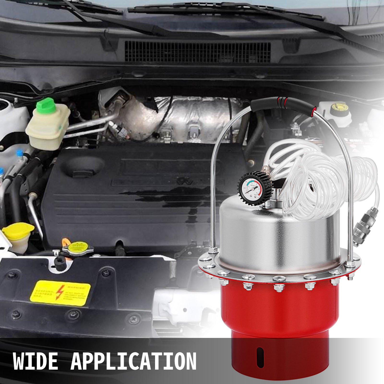 Pneumatic Air Pressure Bleeder Tool Kit Brake Bleeding Garage