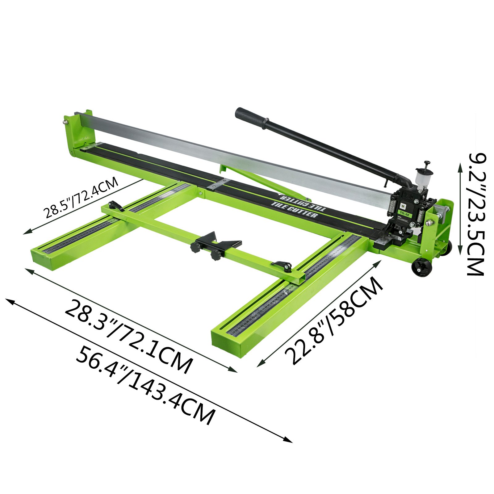 VEVOR Tile Cutter 35.4 Inch, Manual Tile Cutter AllSteel Frame,Tile Cutting Machine w/Laser