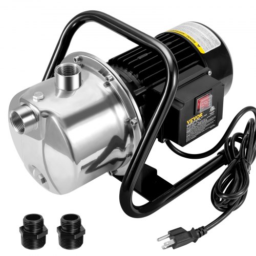 靴 Bibiy. GARDEN PUMPS VEVOR Shallow Well Pump, 1.1 HP 115V, 978 GPH 131 ft Height, 40psi