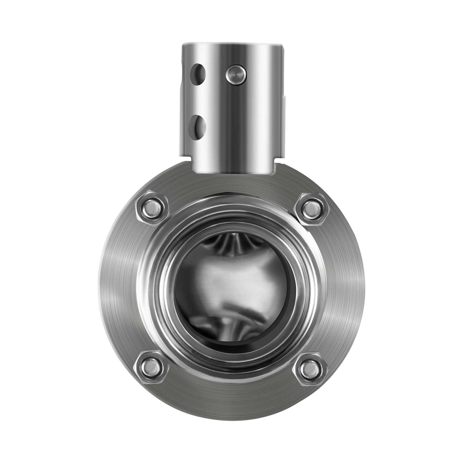 VEVOR Sanitary Butterfly Valve 2 Pack Stainless Butterfly Valve 1.5